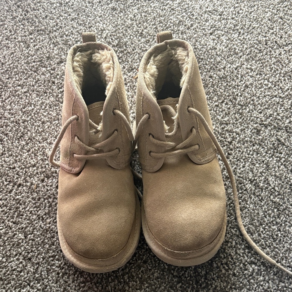 UGG Kids Tan Boots with Cozy Lining